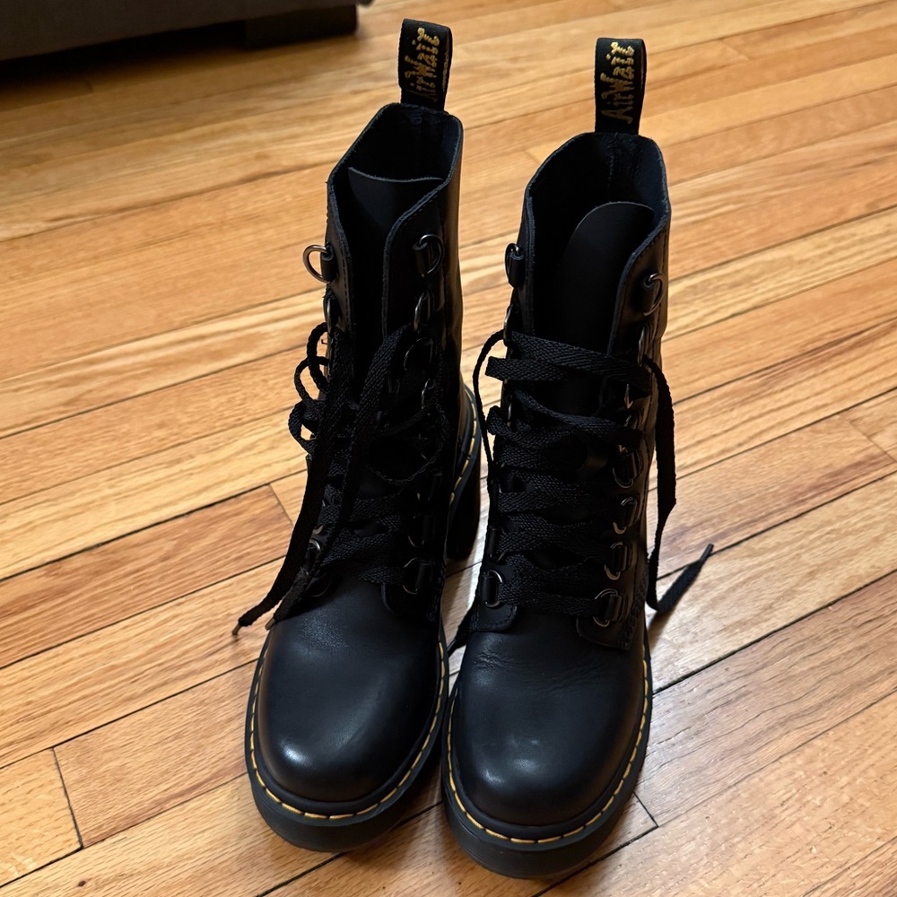 Dr. Martens Black Lace-Up Chesney Boots - Picture 2 of 6